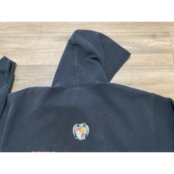 Rare Sheck Wes Mudboy Astroworld Travis Scott Mens L Tour Zombie Hoodie Black - Picture 9 of 10